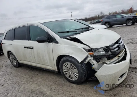 2016 Honda Odyssey Lx z USA, uszkodzony, nr VIN 5FNRL5H21GB091261